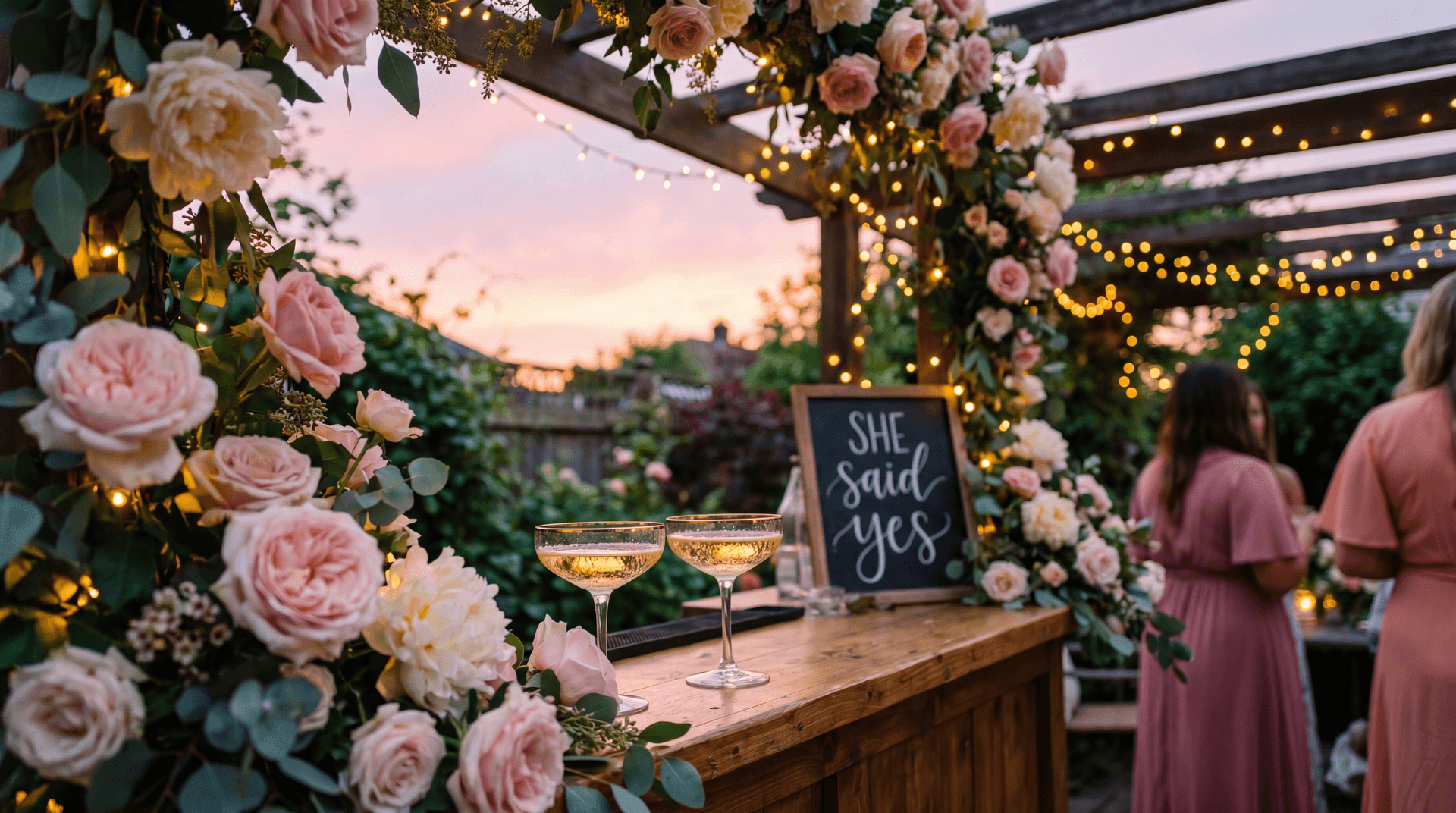 She said yes. Now let's pour. signature touch